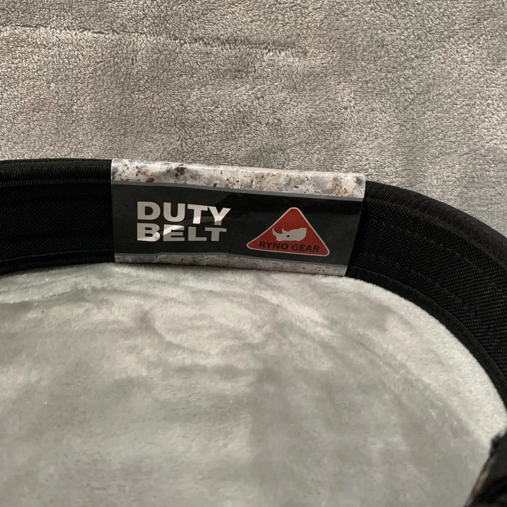 Ryno Gear Nylon Duty Belt with 4 Keeper Sets and Inside Belt N202C-S Black Small